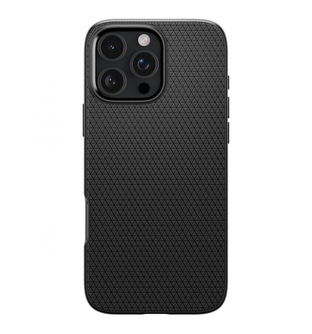 Spigen Чехол для iPhone 16 Pro Max, Liquid Air, Matte Black