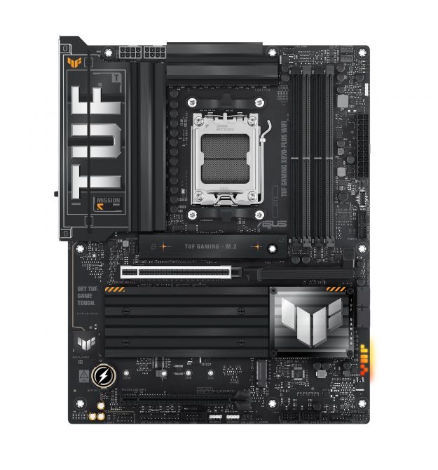 ASUS Материнcкая плата TUF GAMING X870-PLUS WIFI sAM5 X870 4xDDR5 M.2 HDMI WiFi BT ATX