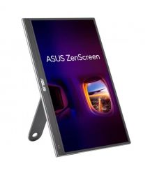 ASUS Монитор портативный 15.6" ZenScreen MQ16AHE mHDMI, USB-C, OLED, 1ms, DCI-P3 100%, HDR10, Cover