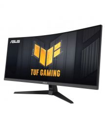 ASUS Монитор 34" TUF Gaming VG34VQ3B 2xHDMI, 2xDP, 4xUSB, MM, VA, 3440x1440, 21:9, 180Hz, 1ms, DCI-P3 90%, CURVED, Adapti