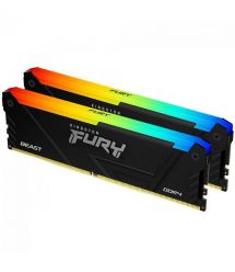 Kingston Память ПК DDR4 64GB KIT (32GBx2) 3200 FURY Beast RGB