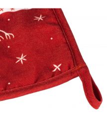 ARDESTO Набор прихваток для кухни Happy Holidays 17х28см, 20х20см, 90% полиэстер, 10% хлопок, красный