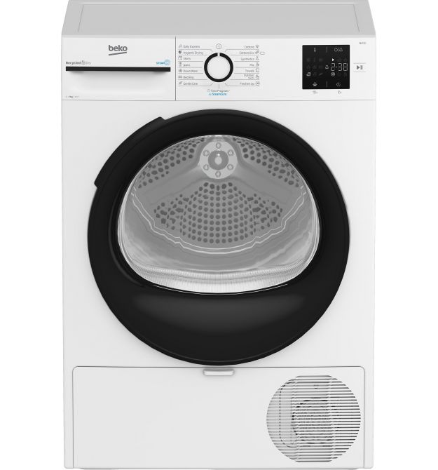 Beko Сушильная машина тепловой насос, 7кг, A++, 54.5см, дисплей, ф-ция ПАР, белый