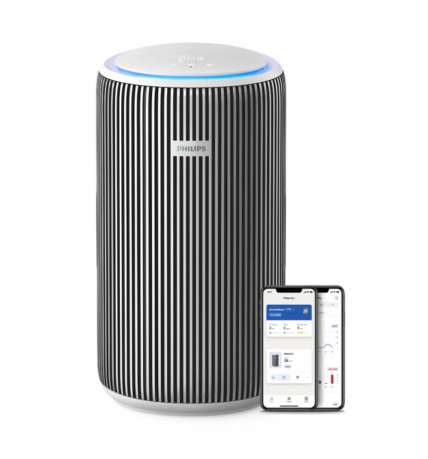Philips Очиститель воздуха Series 3200, 135м2, 520м3/час, HEPA +угольный фильтр, Wi-Fi, 5 режимов, серебристо-белый