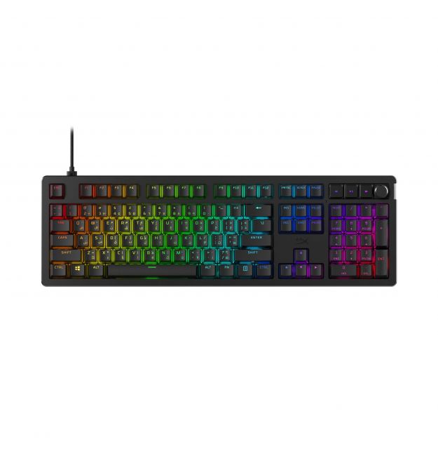 HyperX Клавиатура механическая Alloy Rise 106key, Red, USB-A, EN/UA, RGB, черный