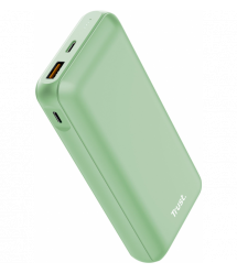 Акумулятор портативний літій-іонний power bank Trust Redoh, 20000мА·год, USB-A/2хUSB-C, 18W, QC 3.0, PD, зелений