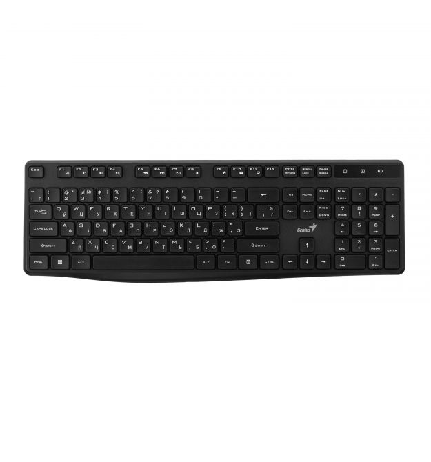 Genius Клавиатура мембрана KB-7200, 104key, WL, EN/UKR, черный
