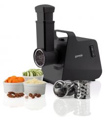 Мясорубка Gorenje, 2000Вт, 2.6кг/мин, 2 решетки, пластик/металл, черный