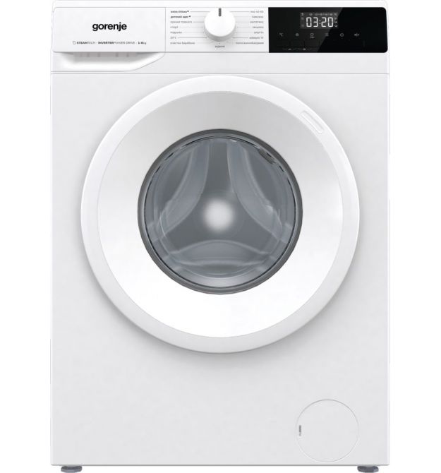 Gorenje Стиральная машина фронтальная, с баком, 6кг, 1000, A+, 60см, дисплей, пар, инвертор, белый