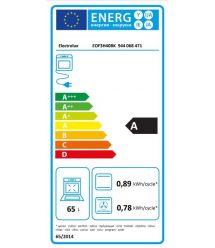 Electrolux Духовой шкаф электрический, 65л, A, дисплей, конвекция, черный