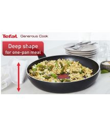 Tefal Сковорода Generous Cook ВОК, 28см, алюм.