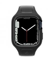 Spigen Чехол и ремешок 2в1 для Apple Watch 45mm Liquid Air Pro, Black