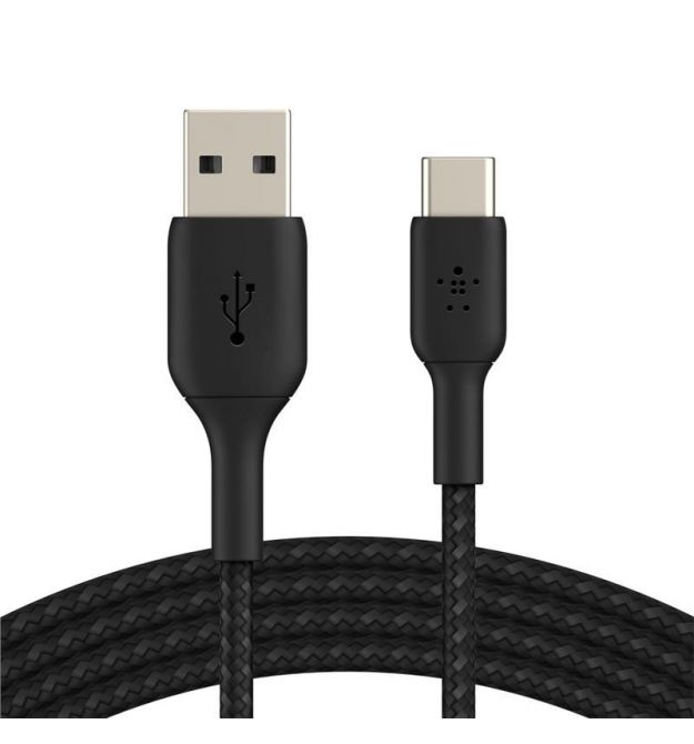 Belkin USB-A - USB-С, BRAIDED[2m, black]