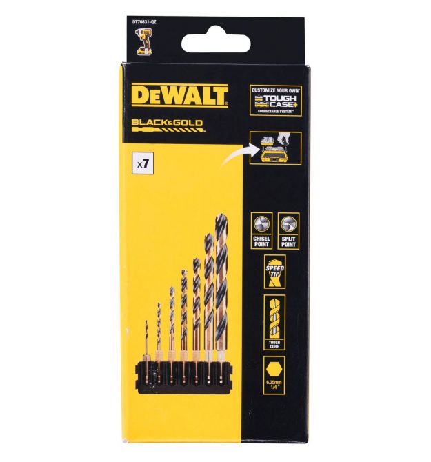 Кассета со сверлами по металлу DeWALT DT70831