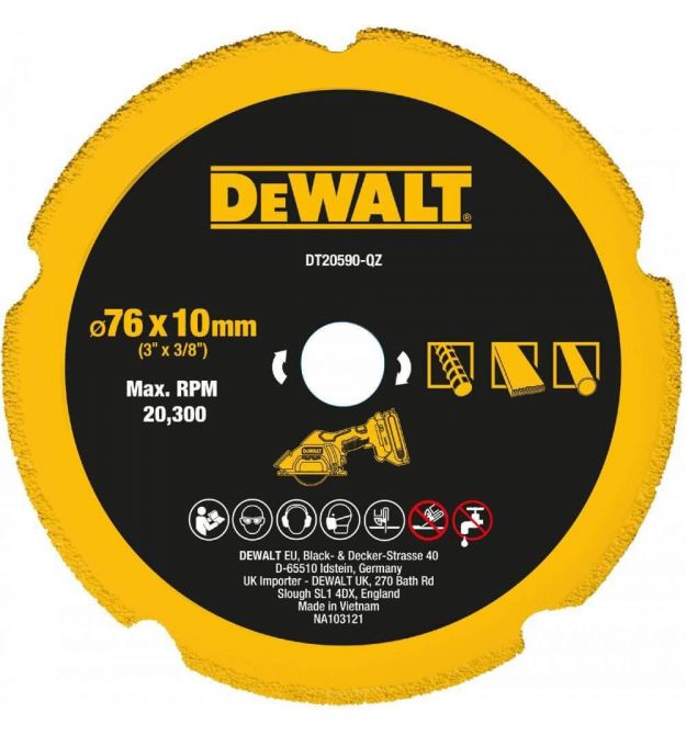 Диск алмазный DeWALT DT20590