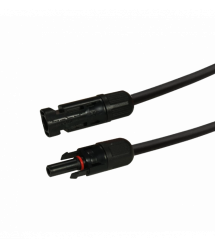 Кабель для сонячних електростанцій H1Z2Z2-K 1*4 1.5 м чорний (тато/мама)
