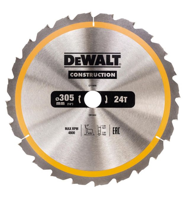 Диск пильный DeWALT DT1958