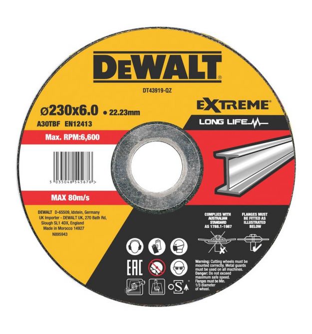 Круг шлифовальный EXTREME DeWALT DT43919