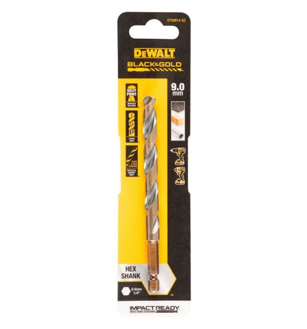 Сверло по металлу EXTREME IMPACT Black & Gold DeWALT DT20614