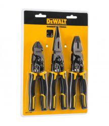 Набор из трех шарнирно-губцевых инструментов Compound Action DeWALT DWHT0-70485