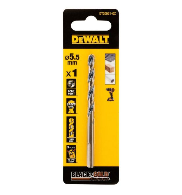 Сверло по металлу EXTREME Black & Gold DeWALT DT20521