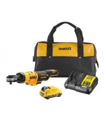 Гайковерт угловой - трещётка аккумуляторный бесщёточный DeWALT DCF503D1