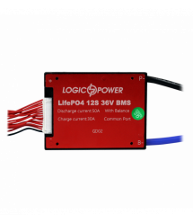 BMS плата LiFePO4 36V 12S Dis 50A Ch 30A