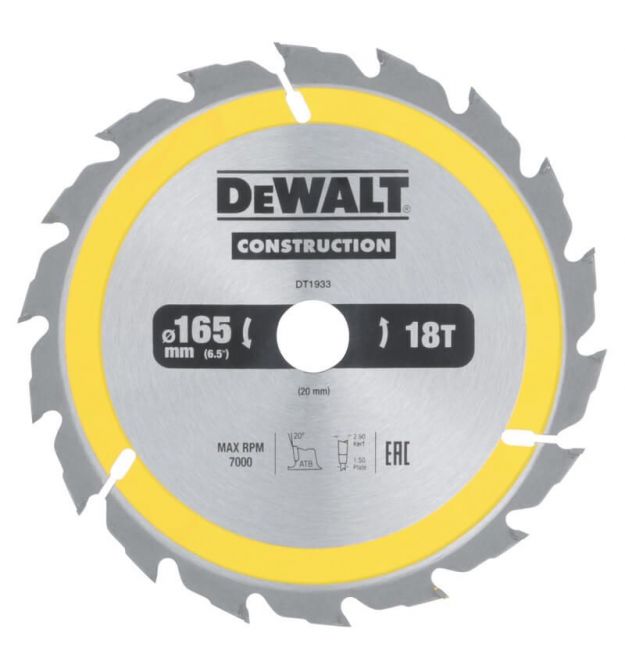 Диск пильный DeWALT DT1933