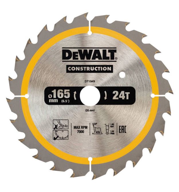 Диск пильный CONSTRUCTION DeWALT DT1949