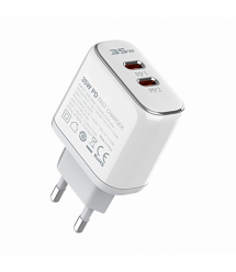 Зарядка для телефона LogicPower 35W (Type-C + Type-C) PD + кабель (Type C to Lightning) 35WCH