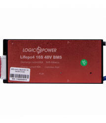 BMS плата LiFePO4 48V 16S Dis 80A Ch 40A