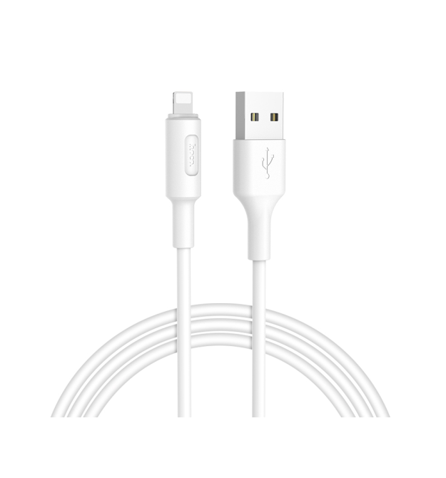 Кабель Hoco X25 Soarer, Lightning-USB, White, довжина 1м, BOX