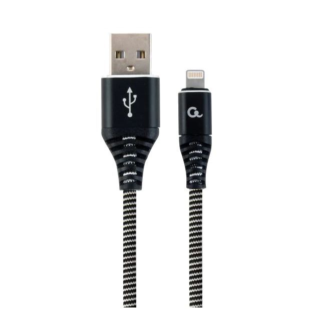 Кабель Cablexpert CC-USB2B-AMLM-1M-BW USB 2.0/Lightning 1м