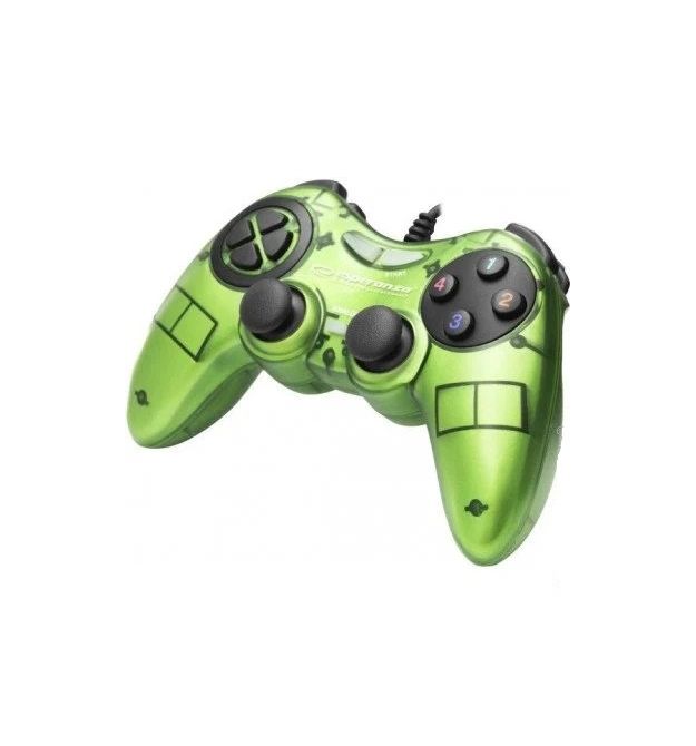 Геймпад проводной для ПК U-900 USB 2.0 DualShock (Green)