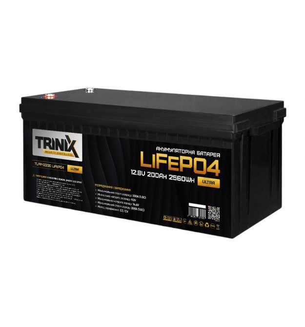 Акумуляторна батарея літій-залізо-фосфатна 12.8В 200Аг Trinix TLFP-12200 Ultra LiFePO4