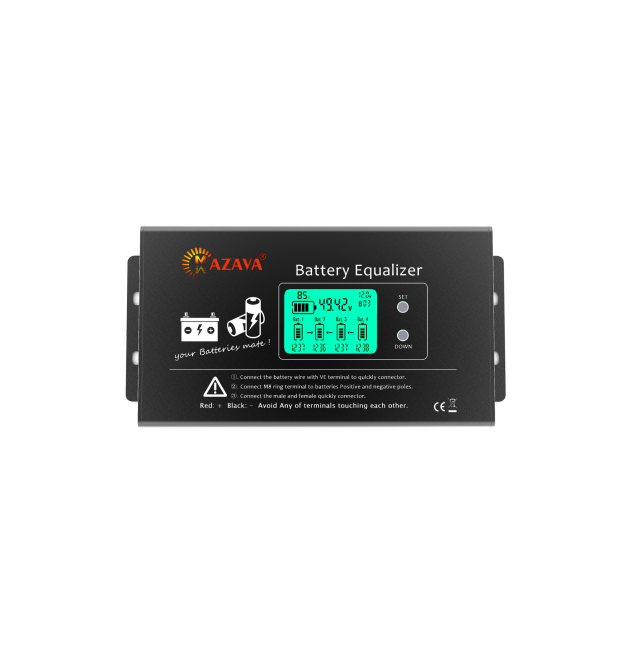 Балансир HX02 для акумуляторних батарей AGM, GEL, Li-ion, LiFePo4, 48V, 10A, 4S, LED індикація, 150x80x30mm