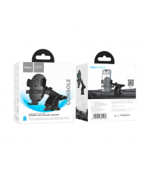 Автоутримувач HOCO H19, кріплення на торпеду, затискач 55-85мм, Black, Box
