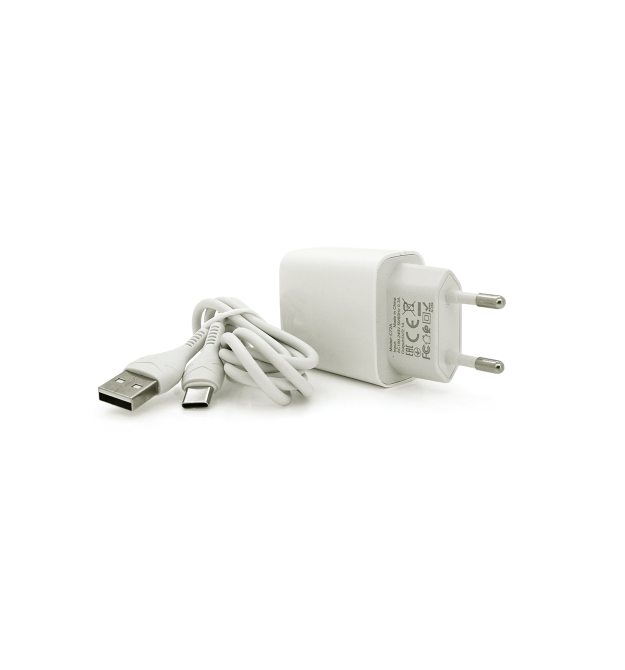 Набір 2 в 1 СЗУ With Lightning Cable 110-240V Hoco C72