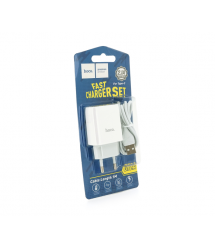 Набір 2 в 1 СЗУ With Lightning Cable 110-240V Hoco C72
