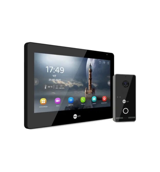 Комплект Neolight ALPHA Hybrid IPWO KIT B/Black: гибридный видеодомофон 8" с Wi-Fi и 2 Мп IP видеопанель с Wi-Fi Комплект Neolight ALPHA Hybrid IPWO KIT B/Black: гибридный видеодомофон 8" с Wi-Fi и 2 Мп IP видеопанель с Wi-Fi