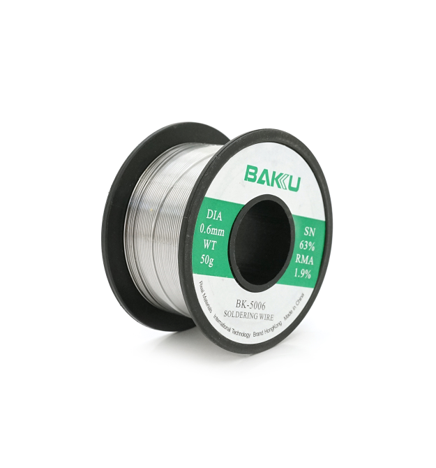 Припій BAKKU BK-5006 0,6mm (Sn 63%, Pb 35.1%, rma1.9%)