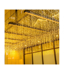 Гірлянди 300LED (Водоспад) White Hot, 1 режим, 3x2 м, біла ізоляція, BOX