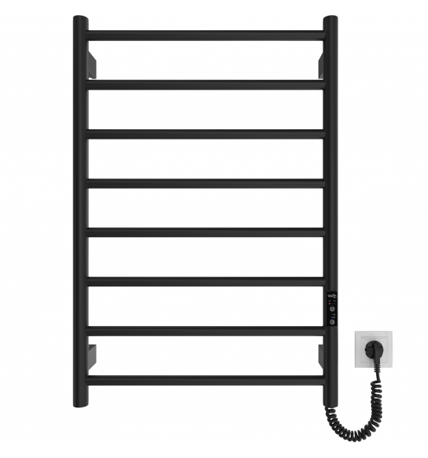 Рушникосушка Ardesto електрична Classik-TR K, 770x530х80мм, таймер-регулятор, сталь, чорний матовий