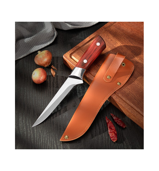 Ніж L для обробки м&aposяса 200мм, дерев&aposяна ручка, OEM