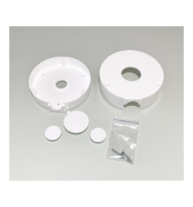 Монтажна коробка для камер UMK D-112, IP66, захист від ультрафіолету, (112х34мм) біла, пластик