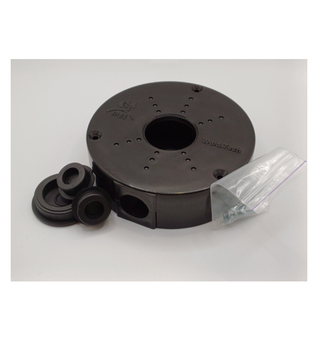 Монтажна коробка для камер UMK D-112, IP66, захист від ультрафіолету, (112х34мм) чорна, пластик