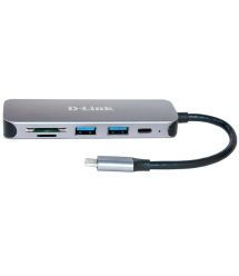 USB-хаб D-Link DUB-2333 5-in-1 USB-C with HDMI/Power Delivery Silver