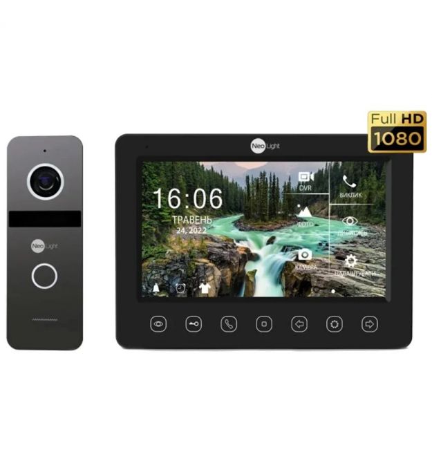 Комплект монитор KAPPA + HD + панель SOLO FHD Neolight NeoKIT FHD Pro B/GRAPHITE