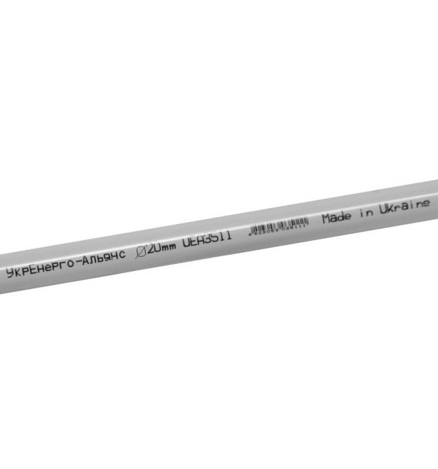 Труба жесткая гладкая с раструбом UEA ПВХ 20мм 3м