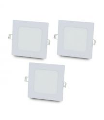 Комплект из 3-х светильников светодиодных LIGHTWELL LW-SQ-RCD-9 9 W квадрат встроенный